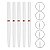 Kit 5 Pincéis Ponta Ultra Fina com Tampa Nail Art Decoração - Imagem 2