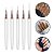 Kit 5 Pincéis Ponta Ultra Fina com Tampa Nail Art Decoração - Imagem 1