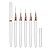 Kit 5 Pincéis Ponta Ultra Fina com Tampa Nail Art Decoração - Imagem 4