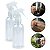 Kit 2 Borrifador Transparente Pequeno 130ml Trava Álcool - Imagem 1