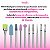 Kit 10 Brocas Unhas Gel Diamantada Cutilagem Russa + Suporte - Imagem 2