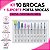Kit 10 Brocas Unhas Gel Diamantada Cutilagem Russa + Suporte - Imagem 1