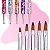 Kit 5 Pincéis Ponta Dupla Nail Art + Boleadores Pontilhismo - Imagem 2