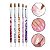 Kit 5 Pincéis Ponta Dupla Nail Art + Boleadores Pontilhismo - Imagem 4