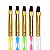 Kit 5 Pincéis Ponta Reta Decoração de Unha Nail Art Manicure - Imagem 10