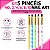 Kit 5 Pincéis Ponta Reta Decoração de Unha Nail Art Manicure - Imagem 3