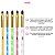 Kit 5 Pincéis Ponta Reta Decoração de Unha Nail Art Manicure - Imagem 5