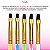 Kit 5 Pincéis Ponta Reta Decoração de Unha Nail Art Manicure - Imagem 6