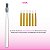 Kit Pincel Troca Ponta + 6 Pontas de Silicone Nail Art Unhas - Imagem 5