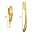 Navalhete Inox Dourado Barba Barbearia Cabelo Profissional - Imagem 4