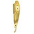 Navalhete Inox Dourado Barba Barbearia Cabelo Profissional - Imagem 2