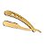 Navalhete Inox Dourado Barba Barbearia Cabelo Profissional - Imagem 3