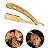 Navalhete Inox Dourado Barba Barbearia Cabelo Profissional - Imagem 1