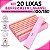 Kit 20 Lixa Buffer Reta Polidora Lavável Unhas Gel 100/180 - Imagem 1