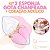Kit 2 Esponja Gota Chanfrada + Caixinha Coração Maquiagem - Imagem 1