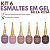 Kit 6 Esmaltes Gel UV/LED Nude Marrom Lilás Bella Rosa 20ml - Imagem 1