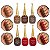 Kit 6 Esmalte em Gel Unha UV/LED Nail Art Nude Vermelho 20ml - Imagem 2