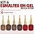Kit 6 Esmalte em Gel Unha UV/LED Nail Art Nude Vermelho 20ml - Imagem 1