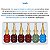 Kit 6 Esmalte em Gel LED/UV Marrom Vermelho Verde Azul 20ml - Imagem 4