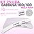 Kit 25 Lixa Unhas de Gel Banana Lavável 100/180 Bella Rosa - Imagem 1