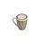 CANECA PORCELANA TAMPA E FILTRO TEBAS PRETO/DOURADO 310ml - Imagem 2