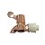 TORNEIRA DE PLÁSTICO ROSÉ P/DISPENSER 4,5l - Imagem 1