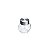 POTE DE VIDRO TRANSPARENTE C/TAMPA METAL 200ml - Imagem 2
