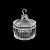 POTICHE DE CRISTAL CAROUSEL 6,9x6,7x9,2cm - Imagem 8