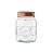 PORTA MANTIMENTO VIDRO TAMPA AÇO INOX ROSÉ GOLD OLD 500ml - Imagem 1