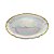 SOUSPLAT CRISTAL C/BORDA DOURADA RAINBOW 33x2cm - Imagem 4
