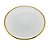 PRATO SOBREMESA CRISTAL C/BORDA DOURADA LINEN 21cm - Imagem 2