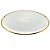 PRATO SOBREMESA CRISTAL C/BORDA DOURADA LINEN 21cm - Imagem 3