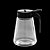 MELEIRA VIDRO C/PEGADOR PLÁSTICO PRETO 250ml - Imagem 1