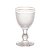 CJ 6 TAÇAS VIDRO P/ÁGUA C/FIO DOURADO BICO DE JACA 255ml - Imagem 5