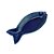CJ 2 TRAVESSAS CERÂMICA PEIXE OCEAN AZUL 28x13cm - Imagem 4