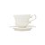 CJ 6 PC XÍCARA DE CAFÉ C/ PÍRES DE PORCELANA FANCY BRANCO - Imagem 2