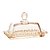 MANTEIGUEIRA CRISTAL PEARL ÂMBAR 14x9x8cm - Imagem 3