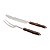 CJ. 2 PCS FACA E GARFO TRINCHANTE DE AÇO INOX - Imagem 1