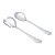 CJ 2 PC COLHER E GARFO P/SALADA DE AÇO INOX LUGANO - Imagem 1
