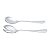 CJ 2 PC COLHER E GARFO P/SALADA DE AÇO INOX LUGANO - Imagem 3
