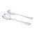 CJ 2 PC COLHER E GARFO P/SALADA DE AÇO INOX LUGANO - Imagem 2