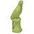 PASSARO DECORATIVO DE CERAMICA VERDE   - 13X30 CM - Imagem 1