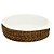 REFRATARIO DE PORCELANA COM SUP DE RATTAN - Imagem 1