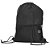SACOLA MOCHILA BOLSO COM ZIPER - PRETA BP0002 - Imagem 1