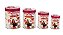 KIT LATAS DE FERRO RETRO WHIT 14X10,5CM 12,8X9CM - Imagem 2