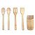 KIT 4 COLHERES DE BAMBU COM SUPORTE - Imagem 1