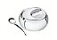 ACUCAREIRO ACO INOX C/COLHER - Imagem 1