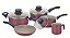 JOGO PANELAS ALUM 5PC PARIS VER - Imagem 1