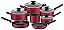 JOGO PANELAS ALUM 7PC LORETO VER - Imagem 1