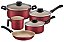 JOGO PANELAS ALUM 5PC CARIBE VER - Imagem 1